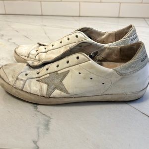 Golden goose very worn glitter star sneakers size 41